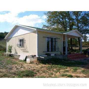 Sloping Roof Prefab Steel House Windproof For Temporary Hom